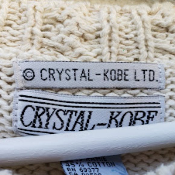 NWT Crystal Kobe Vintage 90s Chunky Knit Halloween Spooky Sweater - Picture 4 of 5
